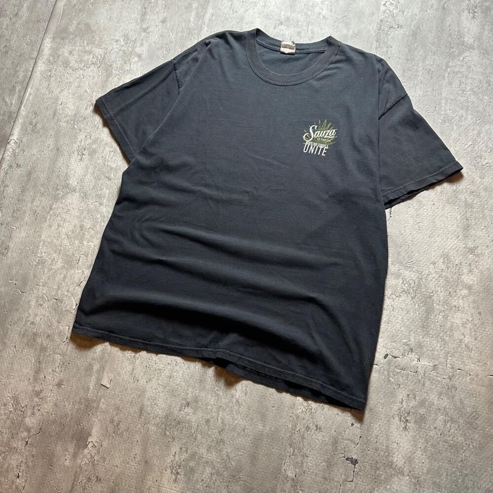 Hanes Men's Black and Grey T-shirt
